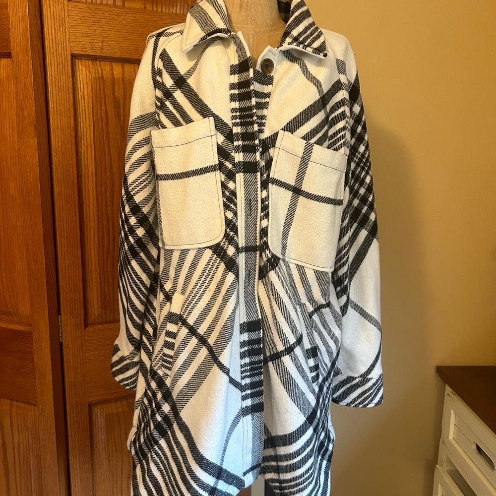 Plaid Oversized Jacket